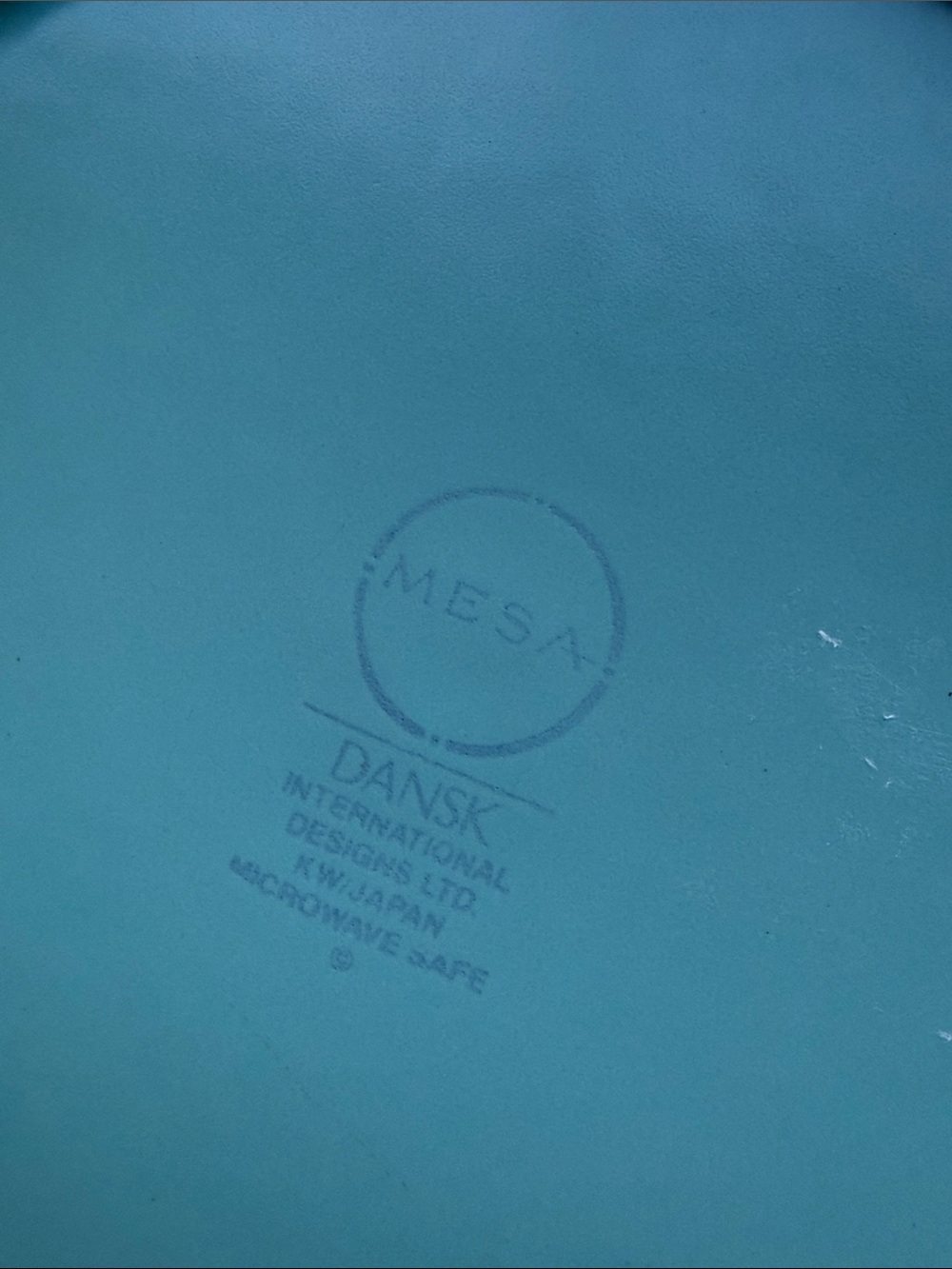 Vintage like new Dansk Mesa Turquoise dinner plate - Picture 4 of 5